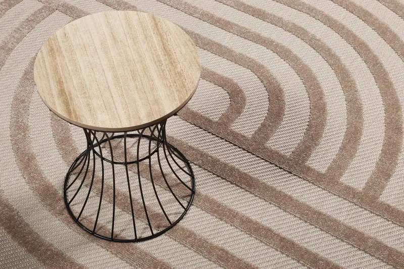 Esprit Teppich In- und Outdoor Rund Beige Sand "Spirit"