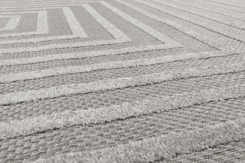 Esprit Teppich In- und Outdoor Grau Silber "Carolina"