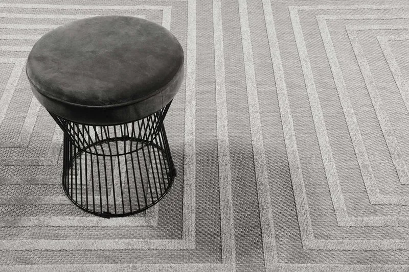 Esprit Teppich In- und Outdoor Grau Silber "Carolina"