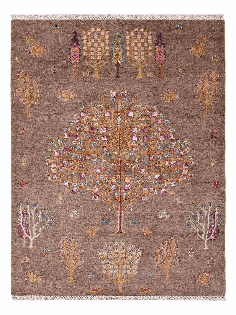 Ziegler Teppich 170x240cm - Orientteppich - dunkelbeige