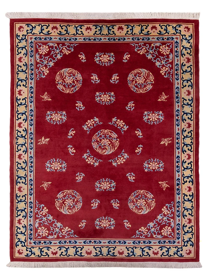 China Teppich 250x347cm - Orientteppich - rot