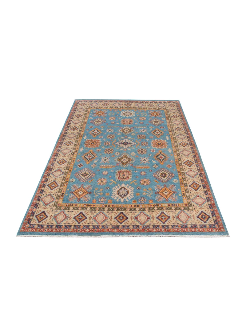 Kazak Teppich 172x243cm - Orientteppich - hellblau