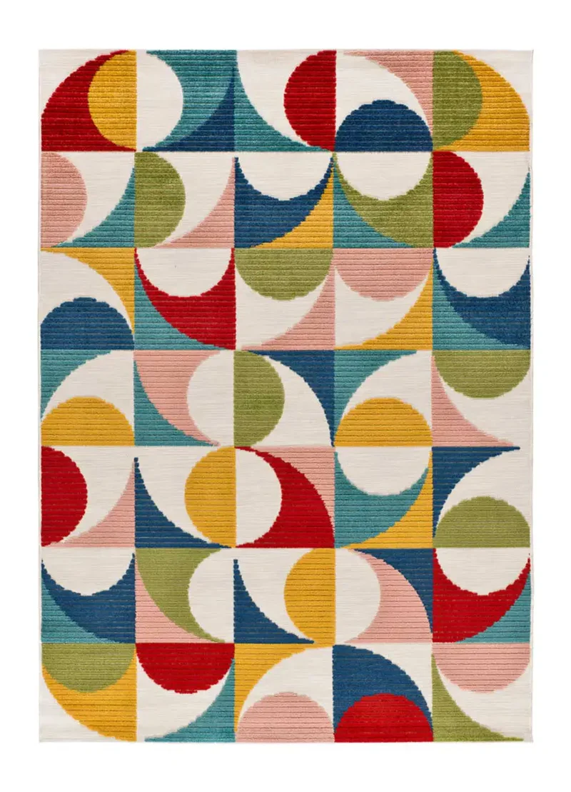 Alfombra con relieve de exterior Mila 23524 Multi