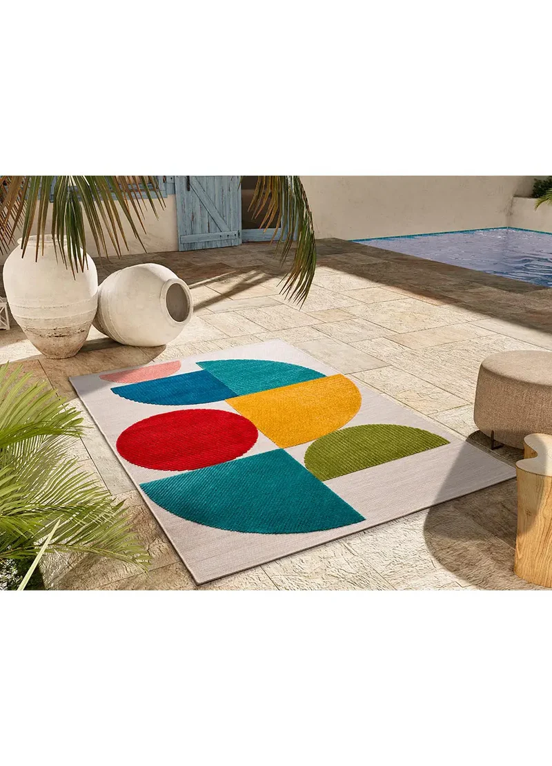Alfombra con relieve de exterior Mila 23522 Multicolor