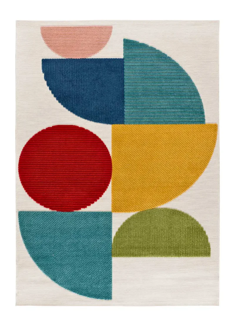 Alfombra con relieve de exterior Mila 23522 Multicolor