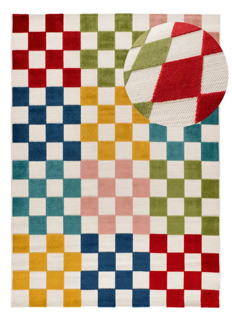 Alfombra con relieve de exterior Mila 23516 Multicolor