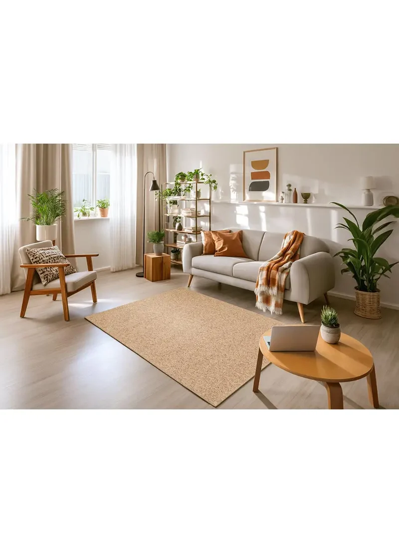 Alfombra lavable tejido en bucle Petra Liso Natural
