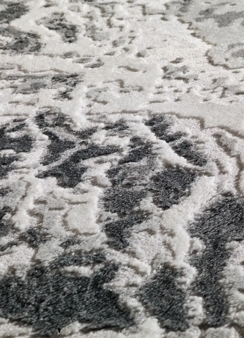 Alfombra abstracta Agata 8385 Gris
