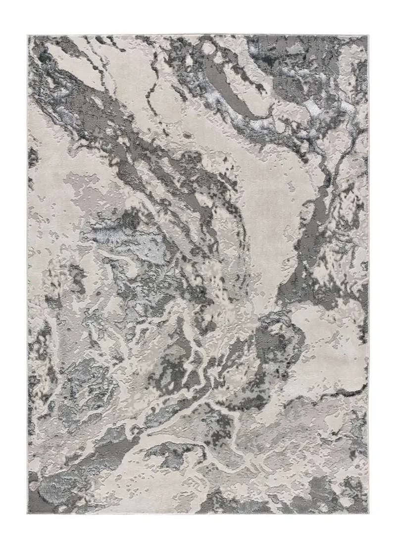 Alfombra abstracta Agata 8441 Gris