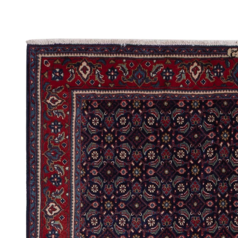 Hamadan Teppich 125x210cm - Perserteppich - dunkelblau