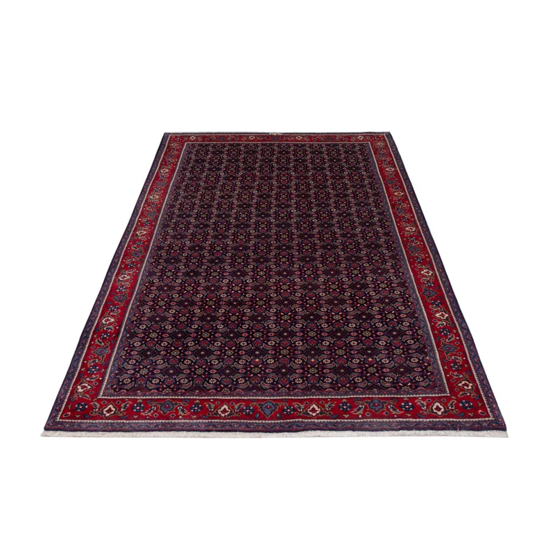 Hamadan Teppich 125x210cm - Perserteppich - dunkelblau