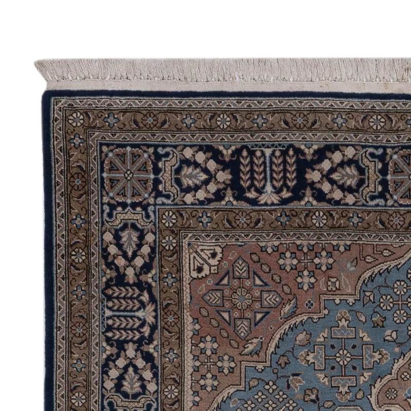 Ghom Teppich 140x209cm - Perserteppich - blau
