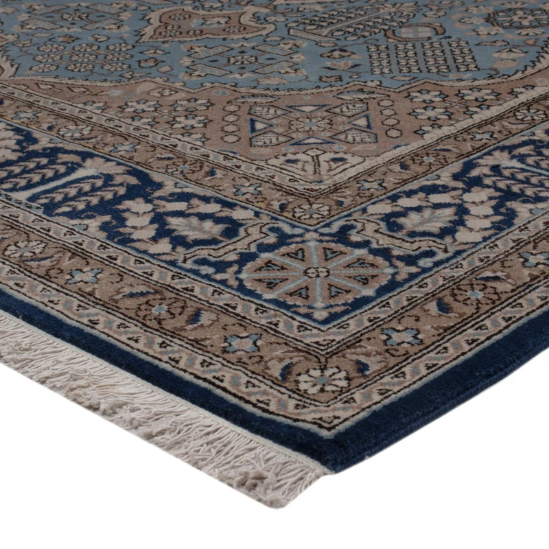 Ghom Teppich 140x209cm - Perserteppich - blau