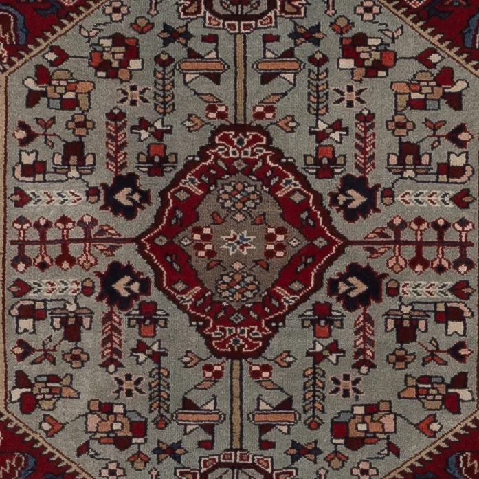 Gholtogh Teppich 137x207cm - Perserteppich - dunkelrot