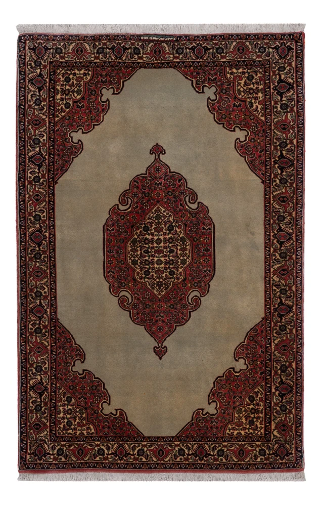 Bidjar Teppich 112x174cm - Perserteppich - olivgrün