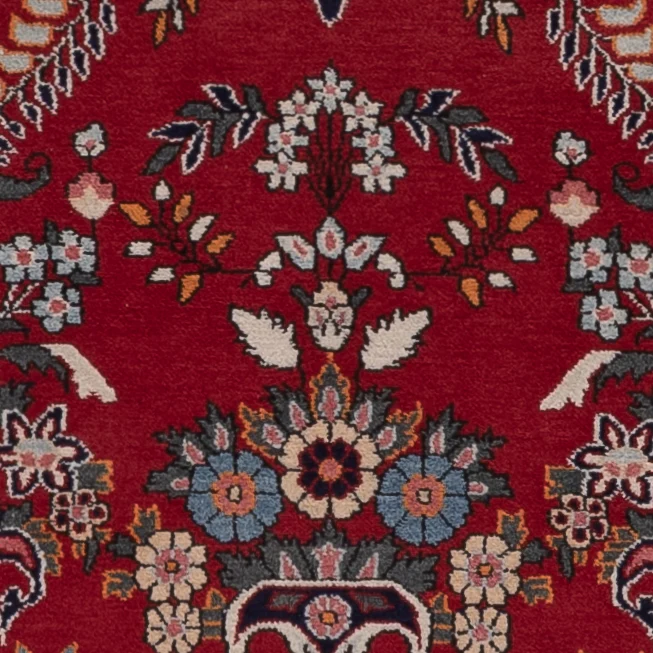 Keshan Teppich 131x194cm - Perserteppich - rot