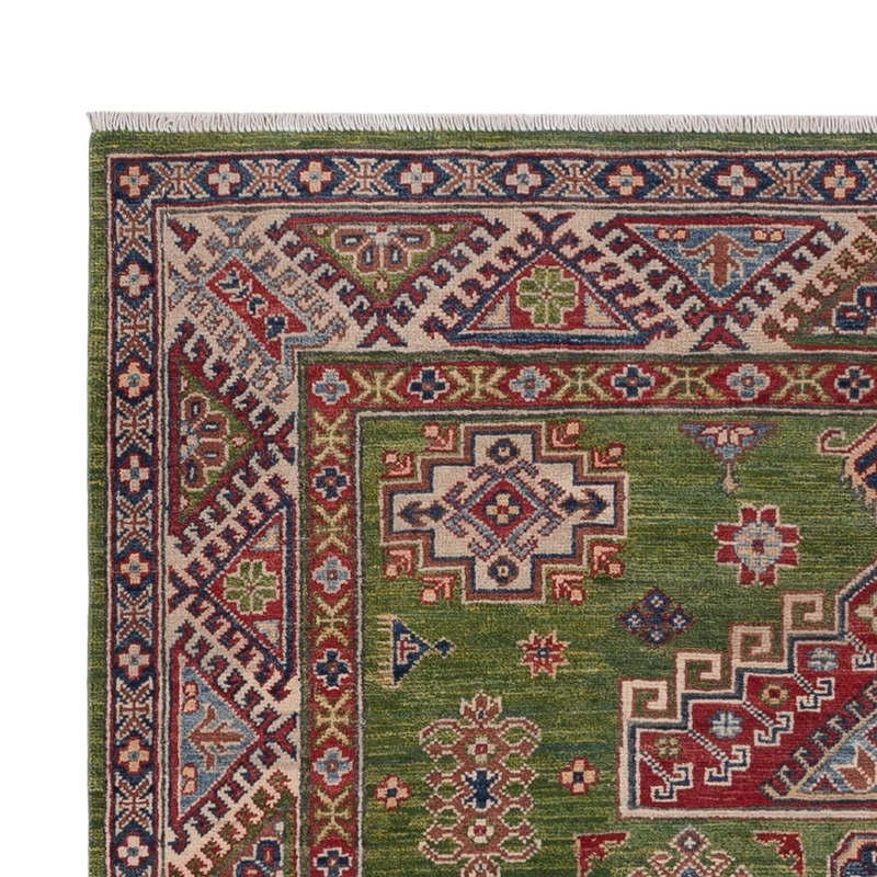 Kazak Teppich 151x202cm - Orientteppich - grün