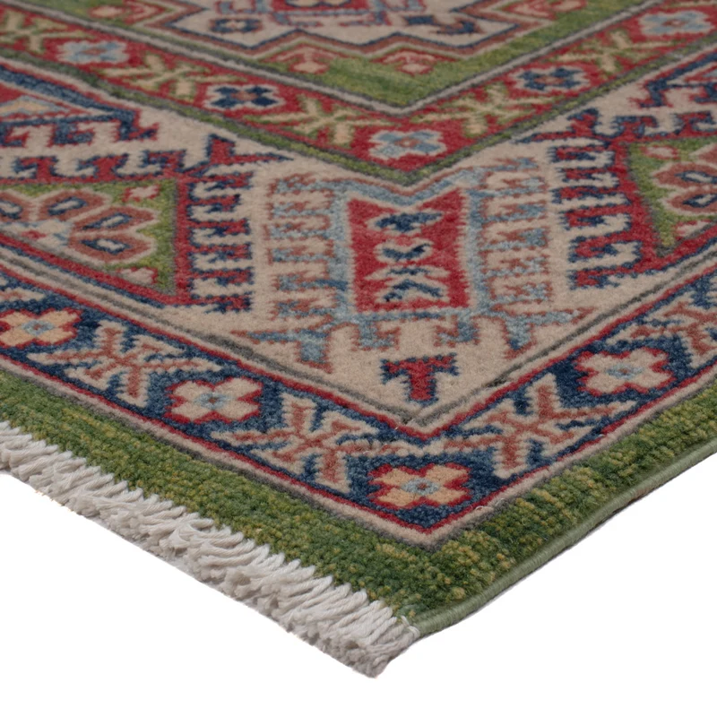 Kazak Teppich 151x202cm - Orientteppich - grün