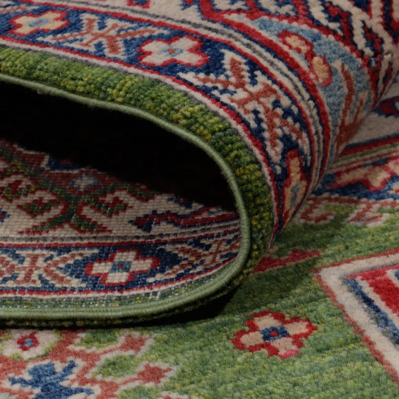 Kazak Teppich 151x202cm - Orientteppich - grün