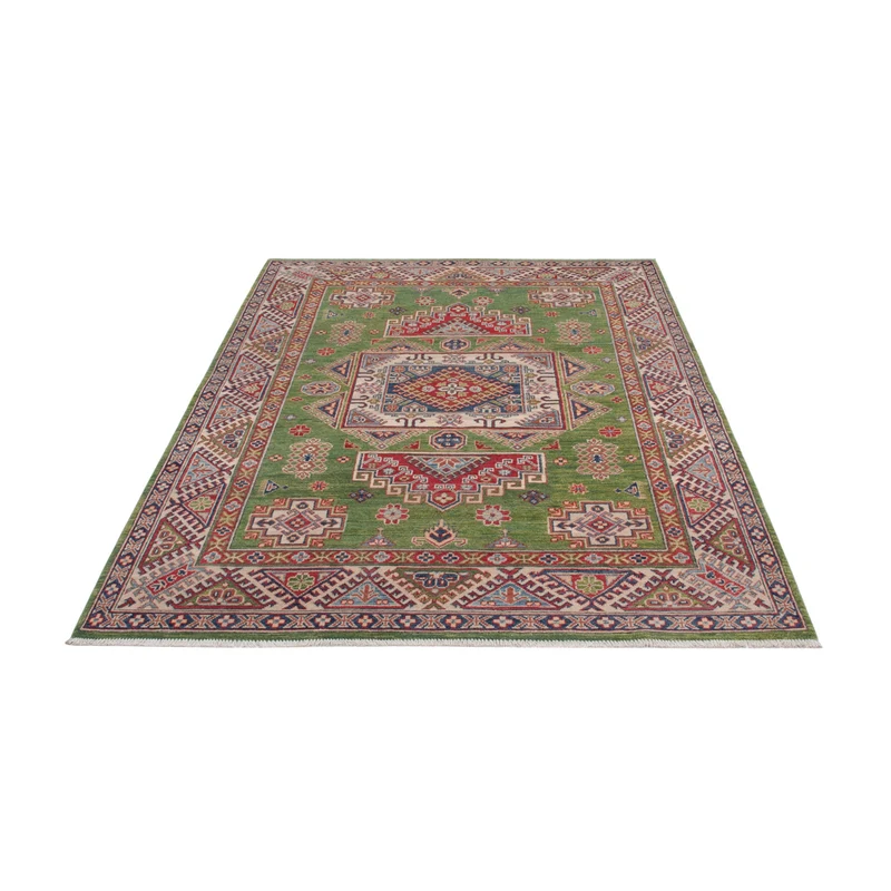 Kazak Teppich 151x202cm - Orientteppich - grün