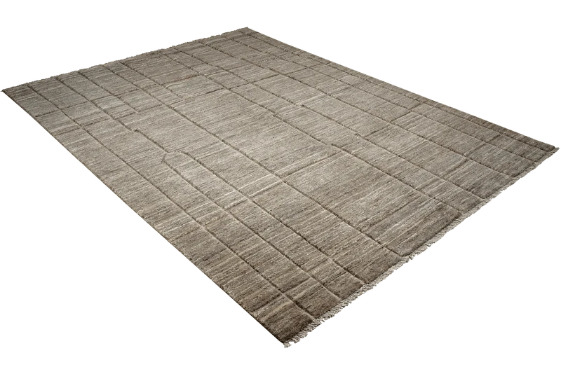 Gabbeh Basi · Handgeknüpft – Grau, 285x207 cm
