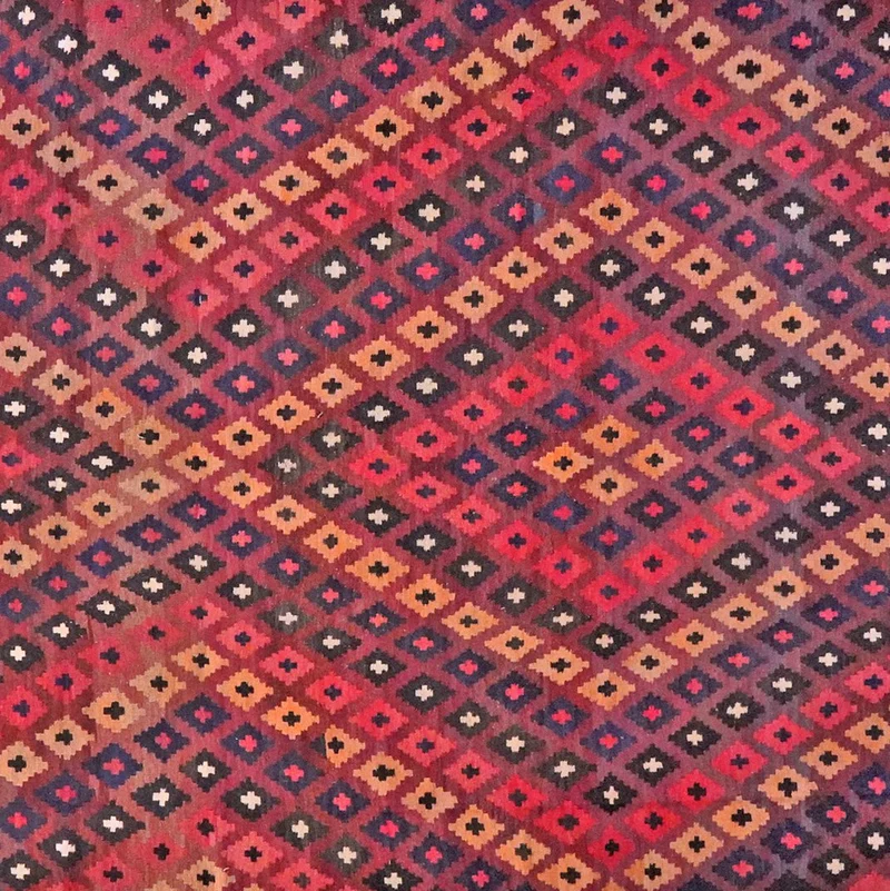 Kelim Belutch Old · Handgewebt – Rot, 515x314 cm