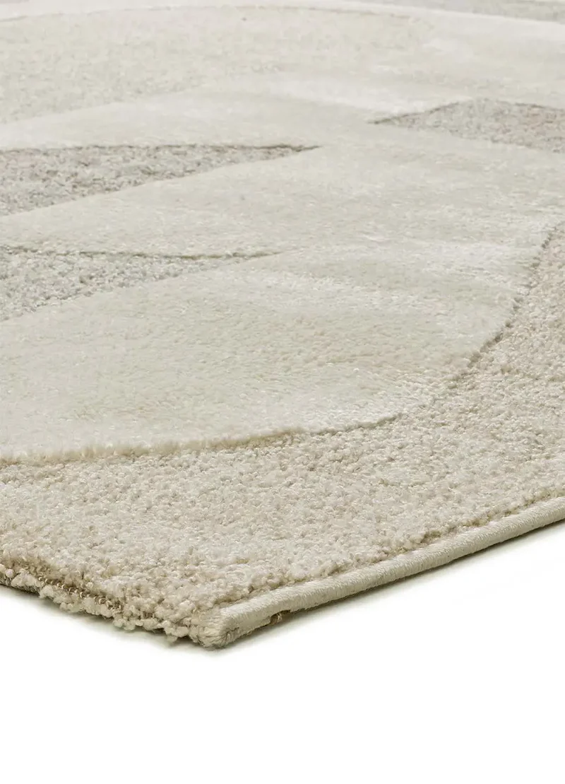 Alfombra geométrica con relieve Verona 2260 Crema