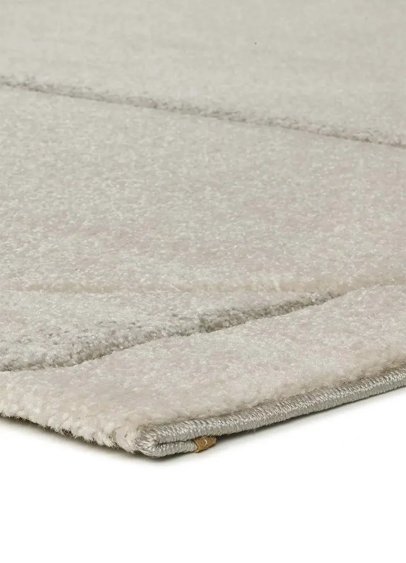 Alfombra geométrica a trazos Lena 40315 Crema