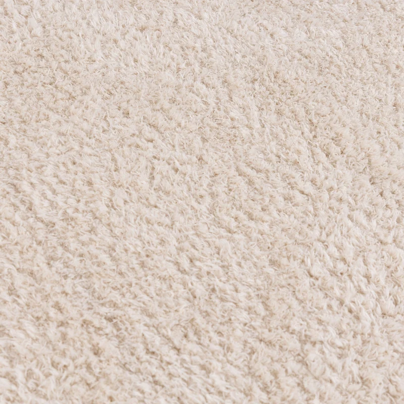 Weicher runder Teppich – Teddy Creme