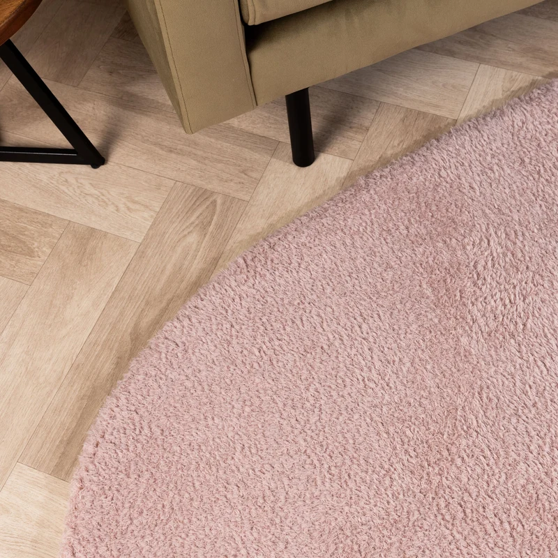 Weicher organischer Teppich – Teddy Rosa