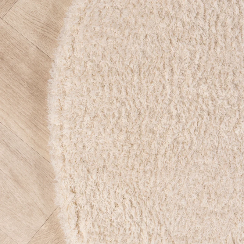 Weicher organischer Teppich – Teddy Creme