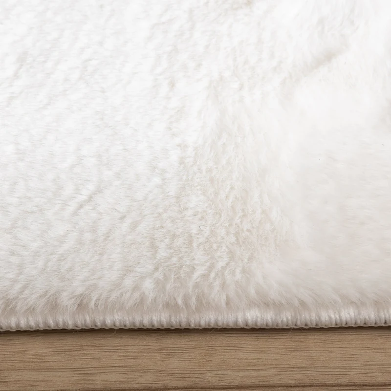Flauschiger Läufer - Cozy Weiß