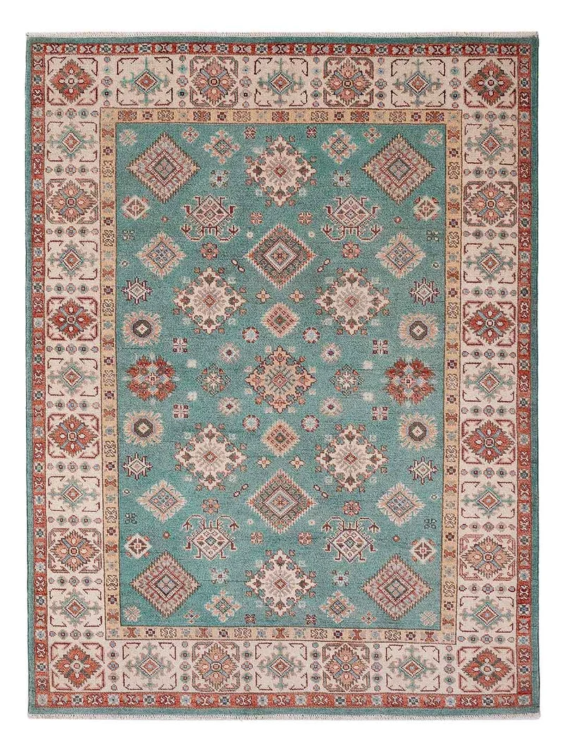 Kazak Teppich 170x233cm - Orientteppich - hellgrün