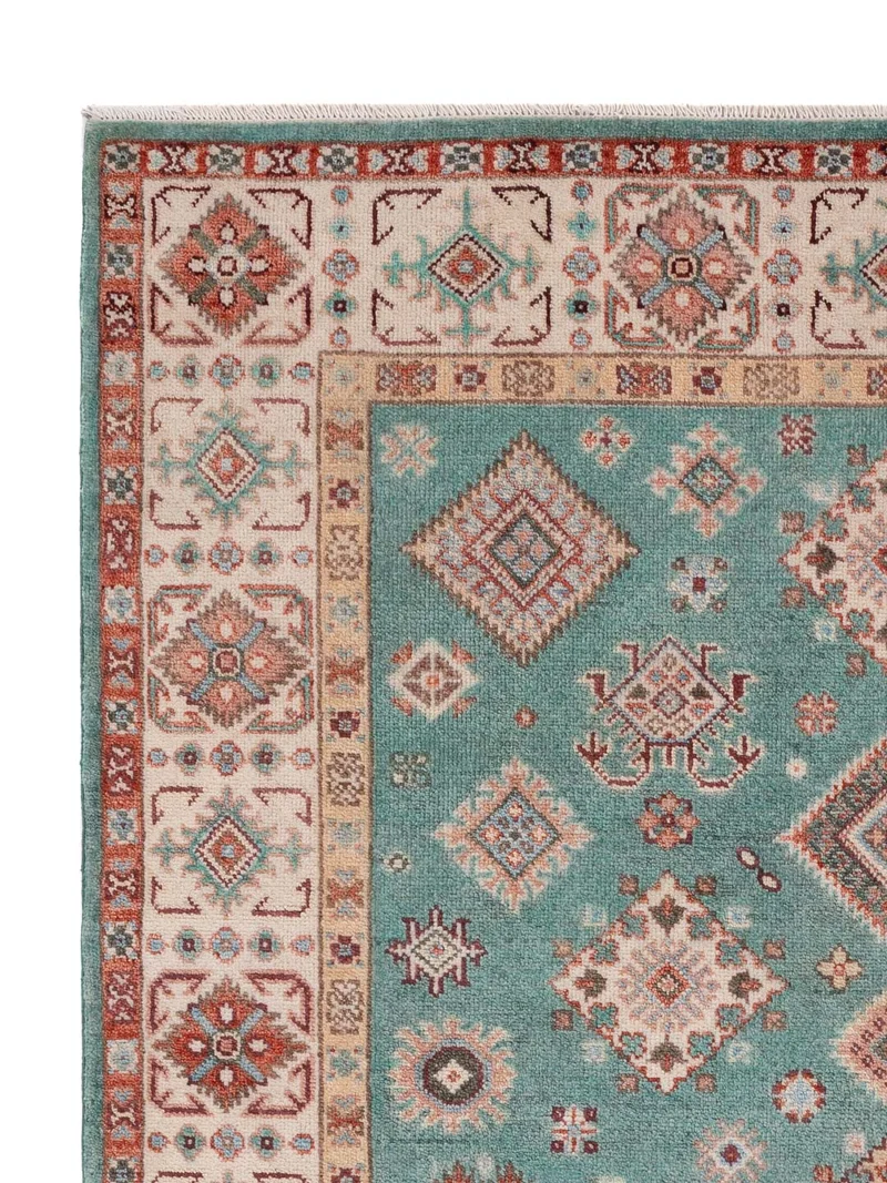 Kazak Teppich 170x233cm - Orientteppich - hellgrün