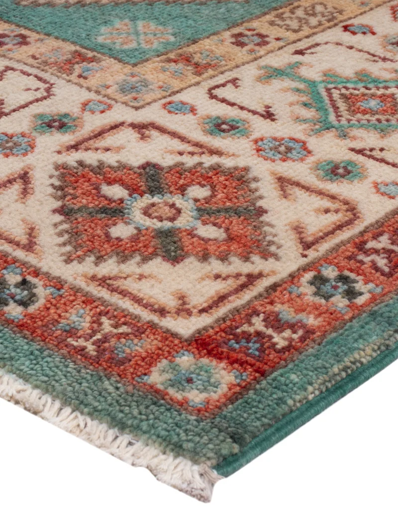 Kazak Teppich 170x233cm - Orientteppich - hellgrün