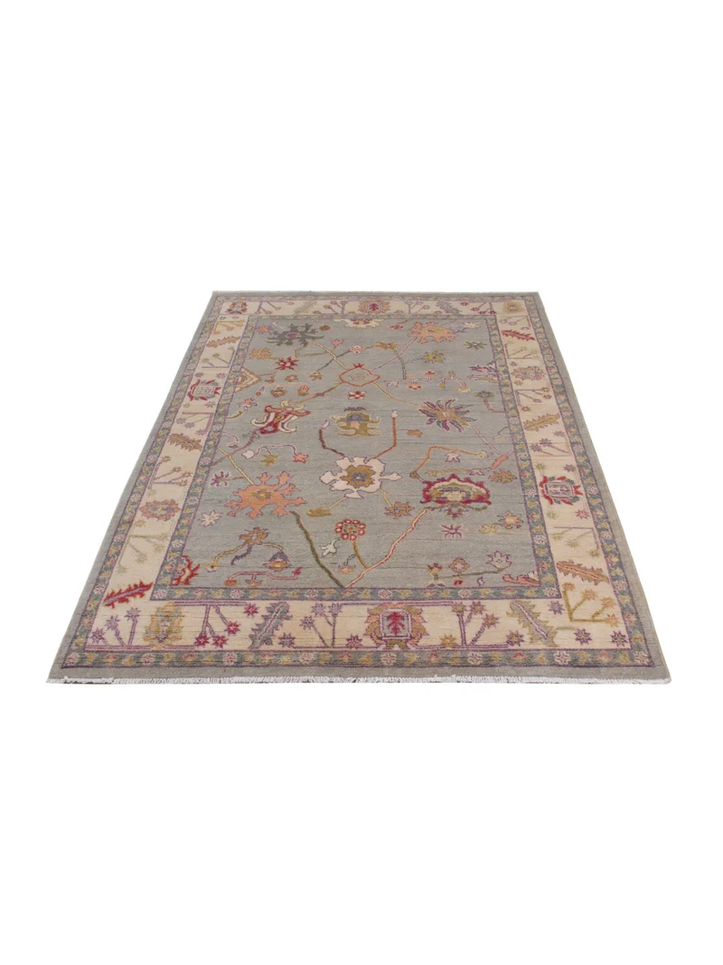 Usak Teppich 170x229cm - Orientteppich - hellbeige
