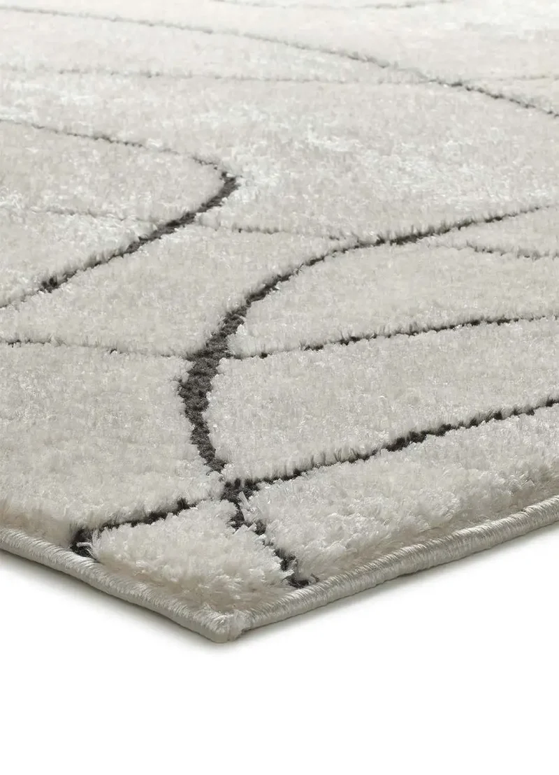 Alfombra de estilo escandinavo Blanche 8522 Blanco