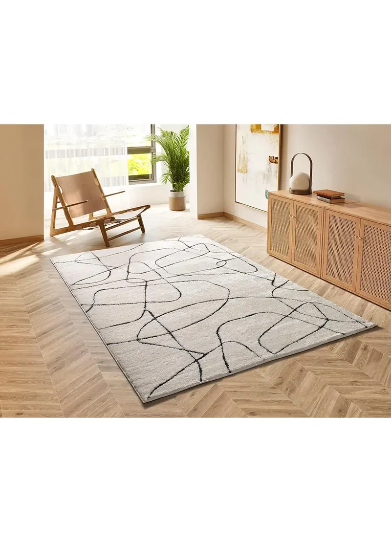 Alfombra de estilo escandinavo Blanche 8522 Blanco