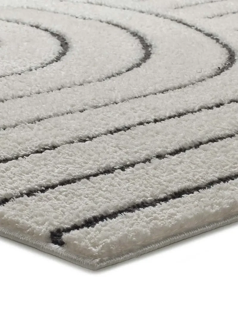 Alfombra de estilo escandinavo Blanche 8494 Blanco