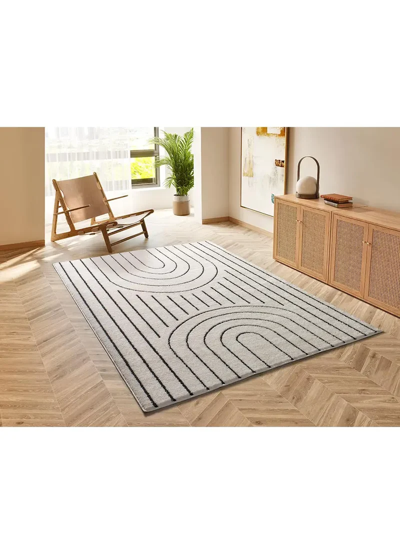 Alfombra de estilo escandinavo Blanche 8494 Blanco