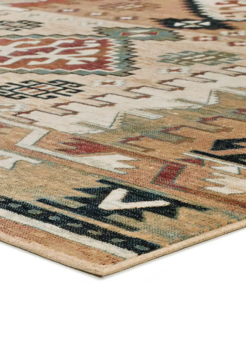 Alfombra étnica en viscosa Antalia 711 Multicolor