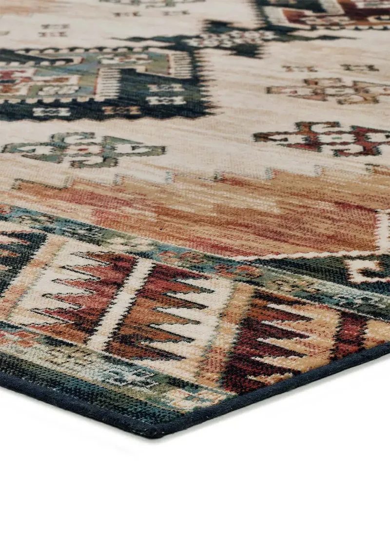 Alfombra étnica en viscosa Antalia 249 Multicolor