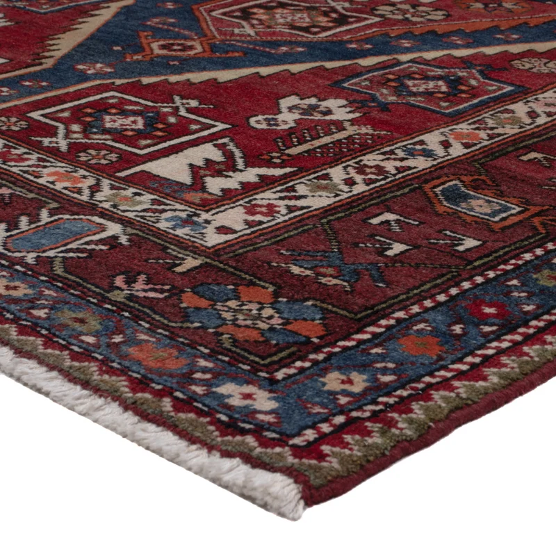 Hamadan Teppich 130x227cm - Perserteppich - hellrot
