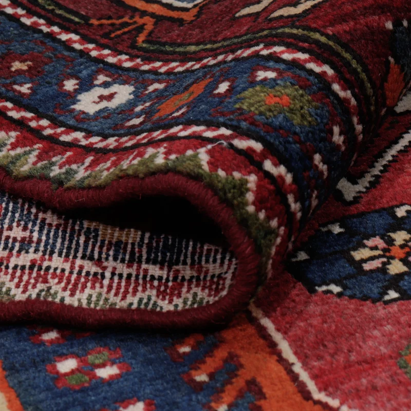 Hamadan Teppich 130x227cm - Perserteppich - hellrot