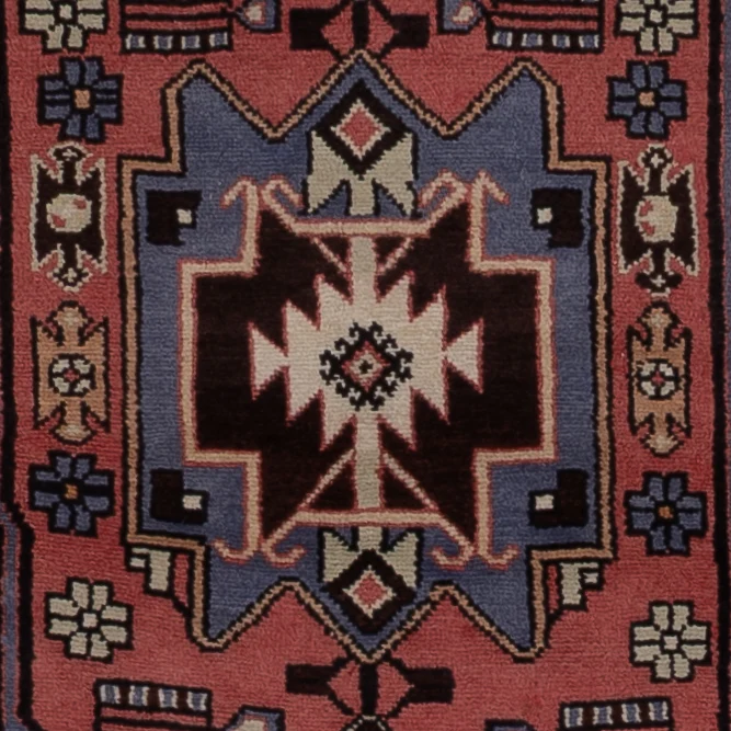Hamadan Teppich 130x199cm - Perserteppich - dunkelblau