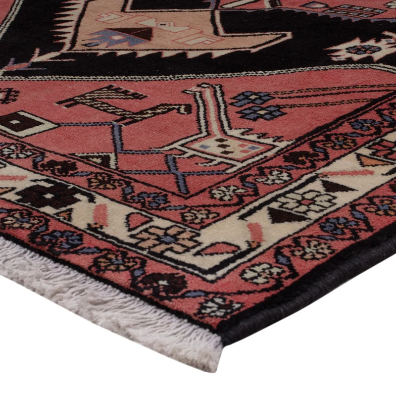 Hamadan Teppich 130x199cm - Perserteppich - dunkelblau