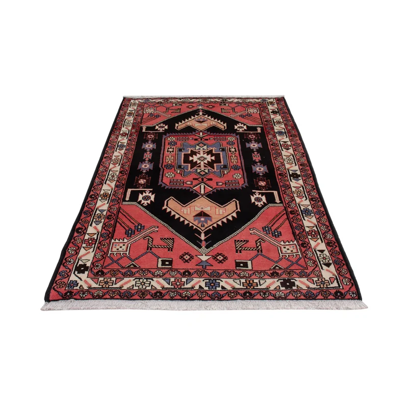 Hamadan Teppich 130x199cm - Perserteppich - dunkelblau