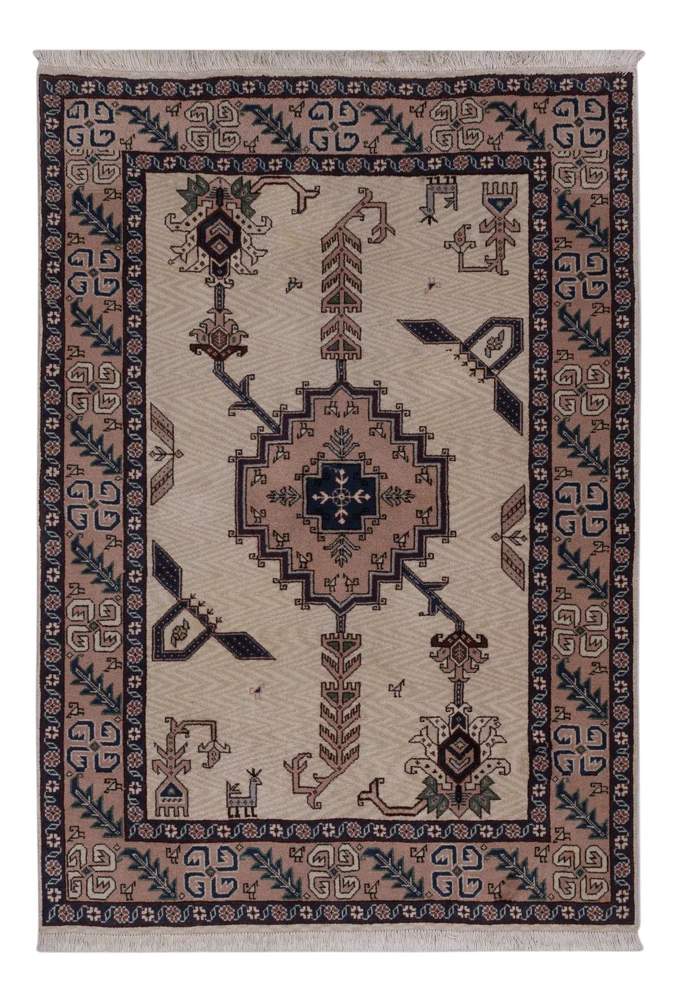 ARDEBIL Teppich 116x170cm - Perserteppich - beige