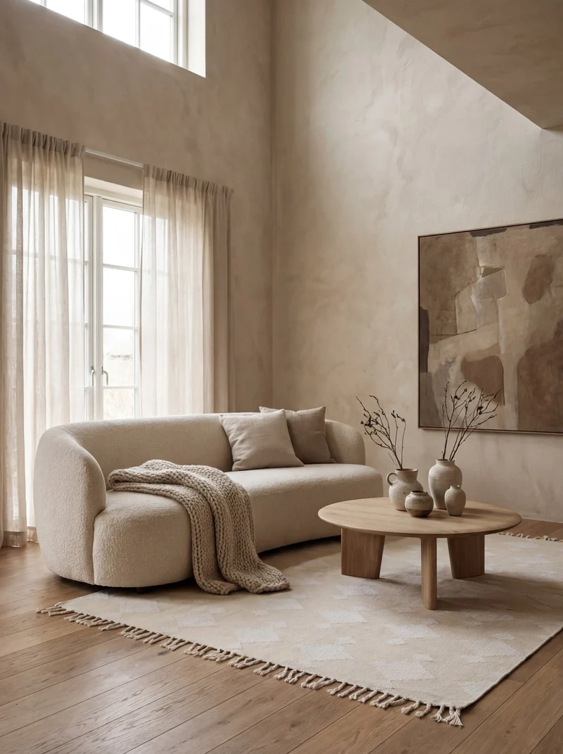Dhurrie · Handgewebt – Beige, 120x170 cm
