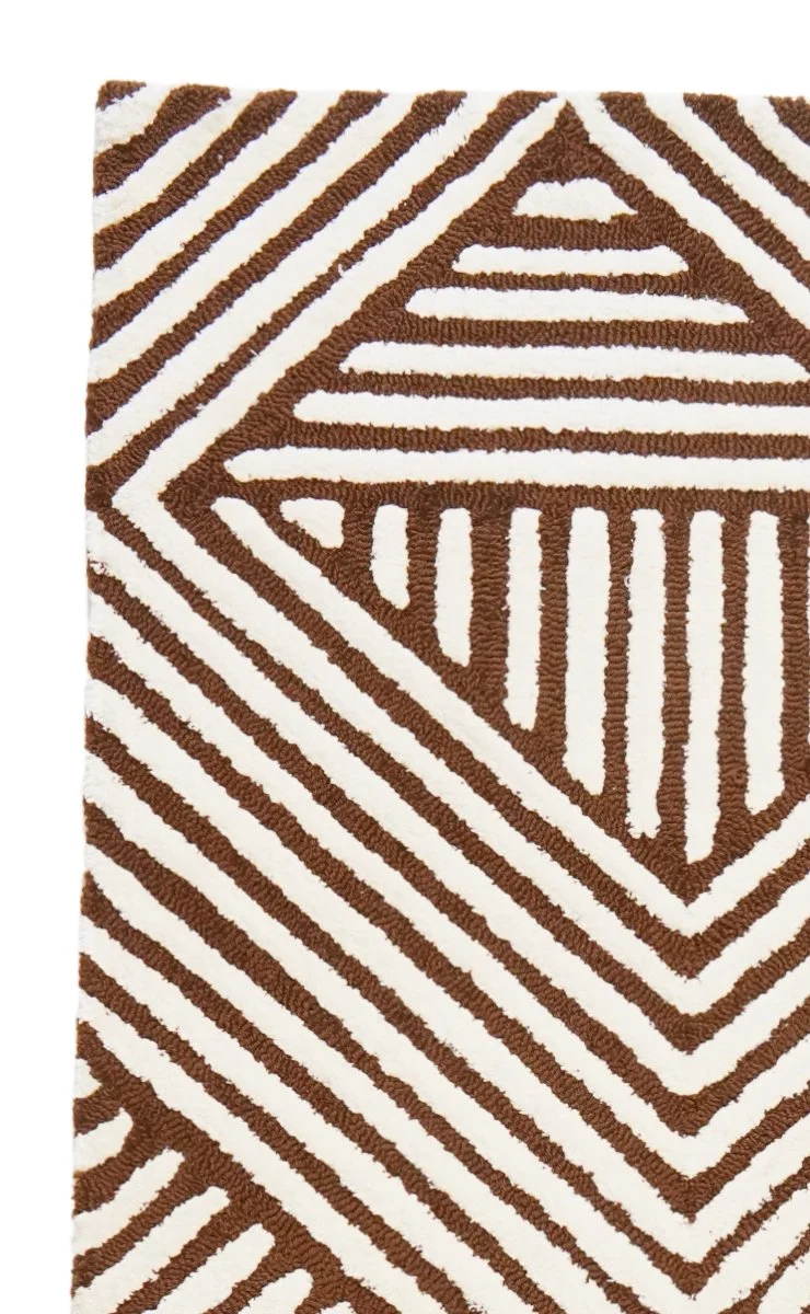 Maze · Handgetuftet – Braun, 200x300 cm